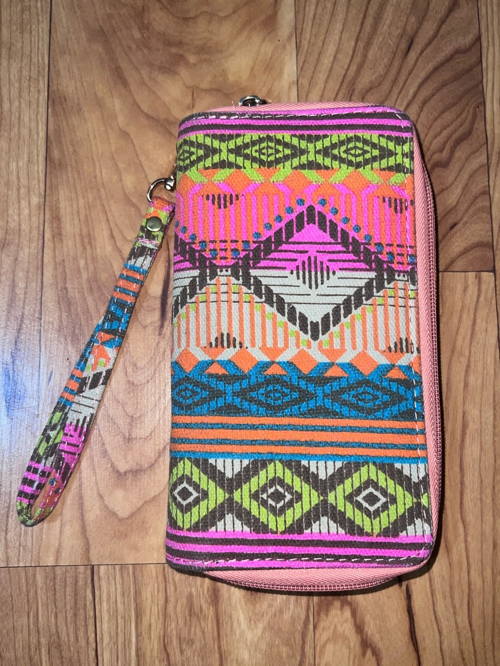 Aztec Geometric Zip Wallet